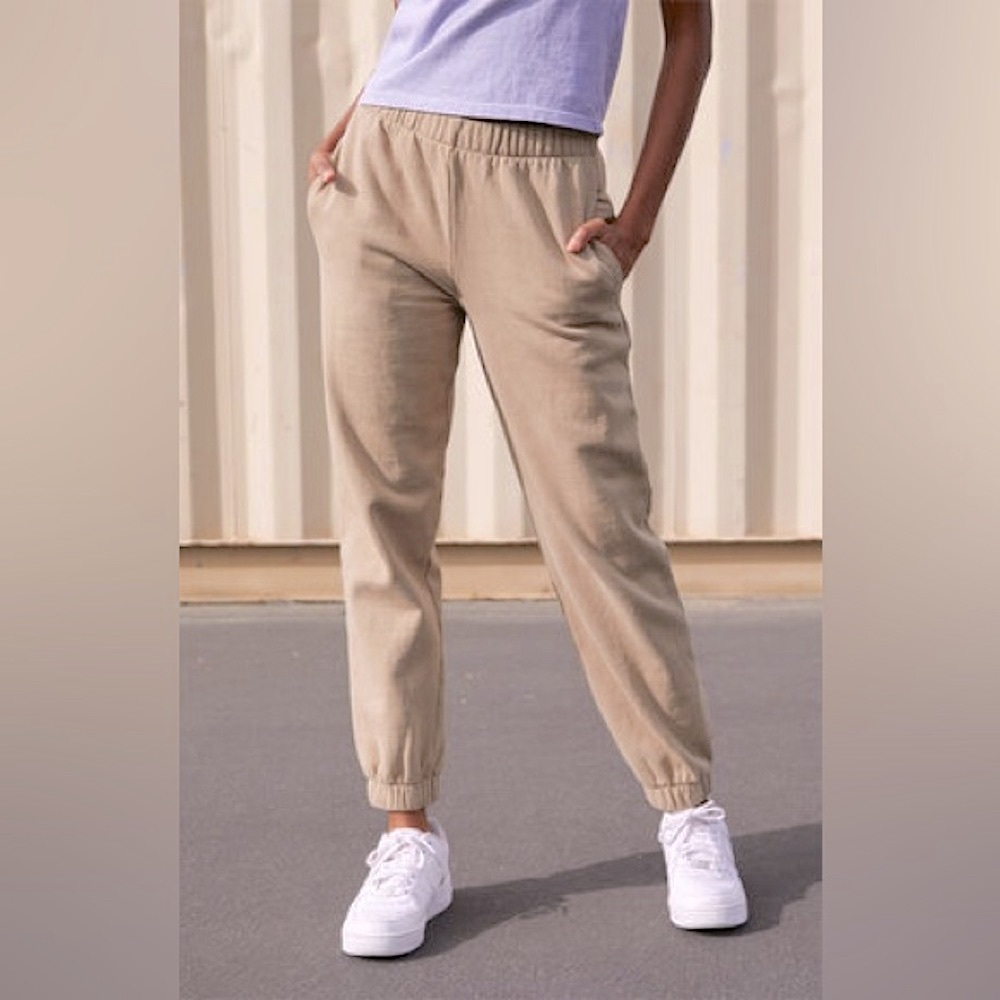 PACSUN John Galt Light Brown Sweatpants